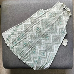 altar’d state Sleeveless Geometric Honey Multi Halter Dress Small NWT